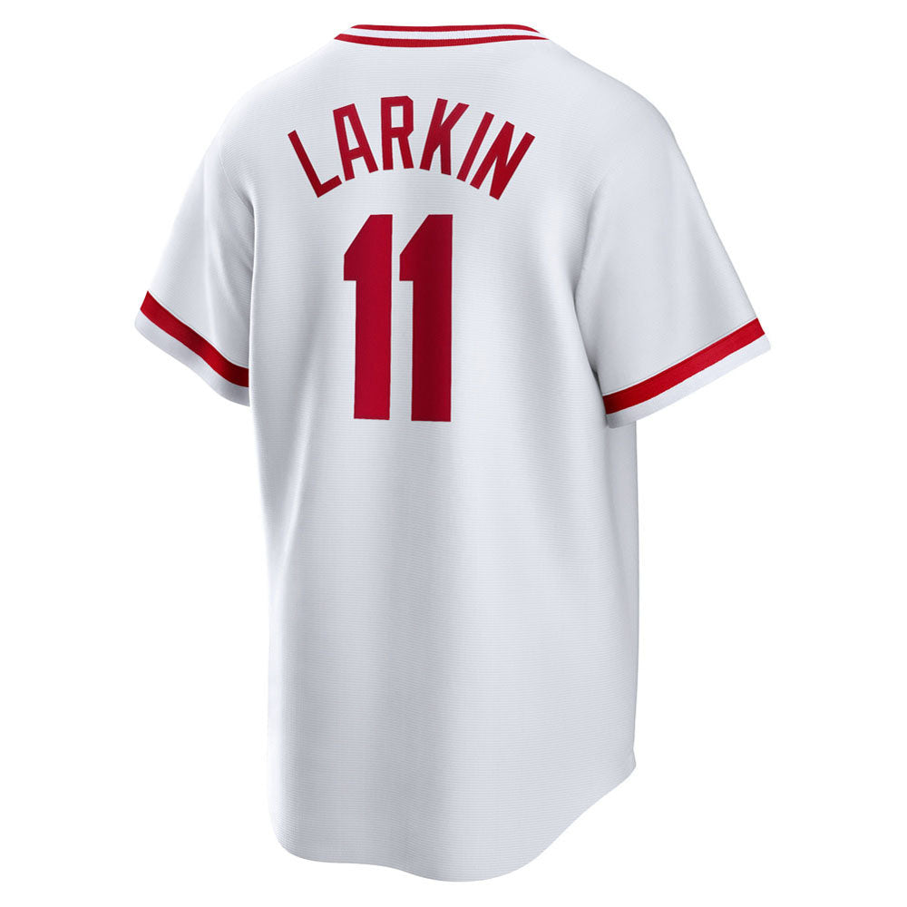 Men's Cincinnati Reds Barry Larkin Home Cooperstown Collection Player Jersey - White