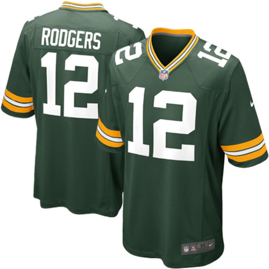 Men's Green Bay Packers Aaron Rodgers Game Jersey Green